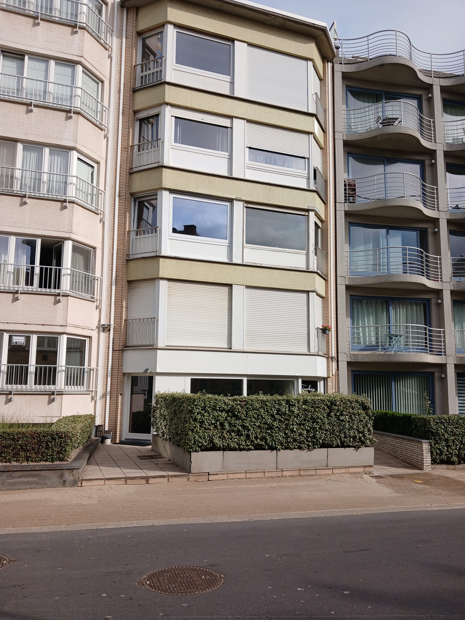Façade de la résidence à Coxyde